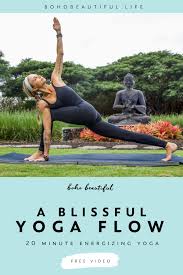 Blissful Yoga Flow Boho Beautiful Yoga Flow Beginner Yoga Workout Vinyasa Yoga