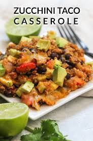 Zucchini Taco Casserole In 2020 Taco Casserole Recipes Healthy Tacos