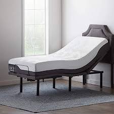 Lucid L600 Adjustable Bed Base Bluetooth Compatible With Companion App Head And Foot Incline Massage Adjustable Beds Adjustable Bed Base Bed Base Frame