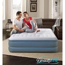 Simmons Beautyrest Lumbar Lux Queen Raised Air Bed Mattress With Built In Pump Colchones Inflables Colchon De Aire Colchones