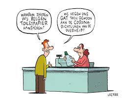 De maatregelen zullen tot 5 april gelden. Cartoon Lectrr