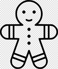 These super sweet and festive clip art images are ideal for creating teachers aids, holiday. Christmas Black And White Gingerbread Man Biscuits Christmas Cookie Drawing Black And White Text Line Transparent Background Png Clipart Hiclipart