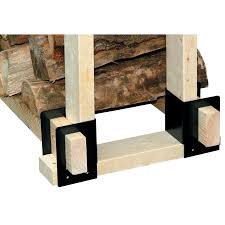 Log Rack Brackets 4 Pc Black Lowes Com In 2020 Wood Log Home Interiors Fireplace Accessories