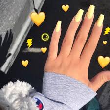 Discover quality yellow acrylic nails on dhgate and buy what you need at the greatest convenience. Yellow Acrylics Acrylic Nails Yellow Yellow Nails Cute Acrylic Nails