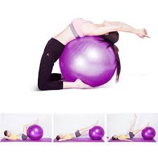 65cm Anti Burst Yoga Ball Gym Balance Stability Fitness Exercise Ball With Air Pump Home Workout Sports Equ Ball Exercises Yoga Ball Exercises At Home Workouts