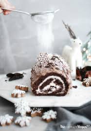 The Best Vegan Yule Log Recipe Yule Log Recipe Vegan Christmas Desserts Chocolate Yule Log Recipe
