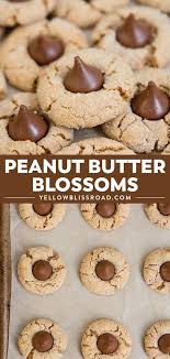 Best Peanut Butter Blossoms Recipe Yellowblissroad Com Recipe Peanut Butter Blossoms Recipe Classic Peanut Butter Cookies Cookies Recipes Chocolate Chip