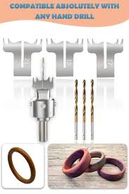 Ring Drill Bit Wooden Rings Diy Woodworking Shop Projects Crafting Beads
