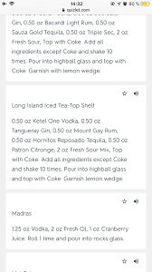 Bonefish Grill Top Shelf Long Island Iced Tea Long Island Iced Tea Light Rum Iced Tea