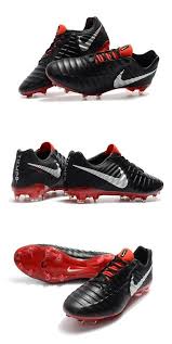 New Nike Tiempo Legend Vii Fg Kangaroo Boots Black Red White Nike Football Boots Football Boots Soccer Boots