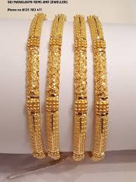 Sri Mahalaxmi Gems And Jewellers Gold Bangle Set 22k Gold Bangles Gold Bangles Design