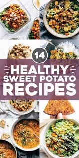 14 Best Healthy Sweet Potato Recipes Pinch Of Yum Stuffed Sweet Potato Healthy Sweet Potato Recipes Healthy Sweet Potato Recipes