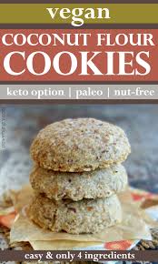 Vegan Coconut Flour Cookies 4 Ingredients Keto Option Powerhungry Recipe In 2020 Coconut Flour Coconut Flour Cookies Paleo Cookies