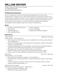 20 Best Casino Dealer Resumes Resumehelp