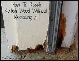 Check Out How I Easily Repaired The Rotten Wood On The Frame Of My Back Door Diy Home Repair Home Appraisal Home Repairs