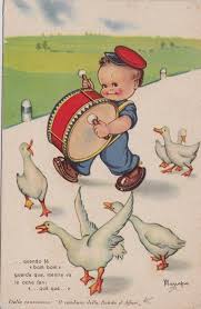 Mariapia Bambino Oche E Il Tamburo Della Banda D Affori Bambino Illustrazione Illustrazioni Vintage Cartoline D Epoca