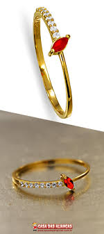 Lindo Anel Confeccionado Em Ouro Legitimo 18k 750 Com Diamantes An20876 Otimo Anel Para Presentear A Si Mesma Ou Algue Aneis Finos Diamantes Aliancas De Ouro