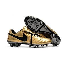 Nike Tiempo Totti X Roma Fg Firm Ground Boots Gold Black