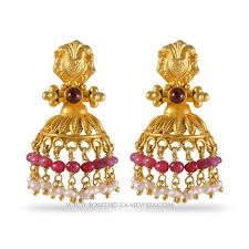 Joyalukkas Jewellery Designs With Price South India Jewels Gold Earrings For Women Earrings Gold Earrings