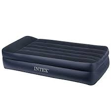 Intex Pillow Rest Raised Airbed With Built In Pillow And Electric Pump Twin Air Mattress Camping Air Bed Inflatable Bed