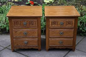Pair Of Wood Brothers Old Charm Vintage Oak Bedside Tables Cabinets Former Glory Antiques Bed side tables placed next to the bed, it adds elegance to your bedroom decor. pair of wood brothers old charm vintage oak bedside tables cabinets