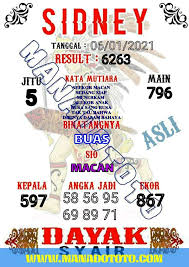 Syair Bocoran Prediksi Sydney 06 Januari 2021 In 2021 Kalyan Sydney Tenzo