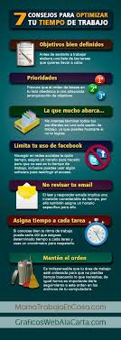 Administracion Del Tiempo Y Productividad Para Emprendedoras Infografia Siete Consejos Para Optimizar Tu Tiempo De Work Motivation Time Management Marketing