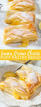 Lemon Cream Cheese Puff Pastry Braid Recipe Cream Cheese Puffs Lemon Recipes Cheese Puff Pastry