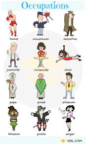 List Of Jobs And Occupations Types Of Jobs With Pictures English Vocabulary Learn English English Vocab