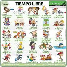 Free Time Activities In Spanish Free Time Activities English Activities Time Activities
