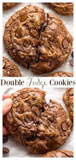 Soft Batch Double Chocolate Fudge Cookies Baker By Nature Recipe Chocolate Fudge Cookies Fudge Cookies Fudge Flavors