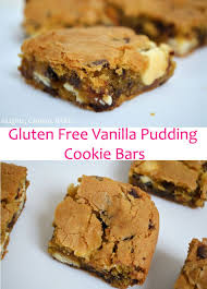 Gluten Free Vanilla Pudding Cookie Bars Recipe Sweet Treats Recipes Baking Pudding Cookies
