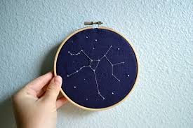 Sagittarius Zodiac Constellation Embroidery Hoop Art Astrology Wall Hanging 5 Inch By Breezebotpunc Sagittarius Gifts Sagittarius Sagittarius Constellation