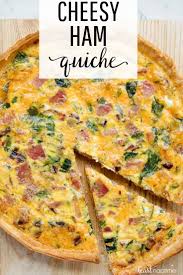 Easy Ham And Cheese Quiche 10 Mins Prep I Heart Naptime Recipe Breakfast Quiche Recipes Quiche Recipes Easy Ham And Cheese Quiche