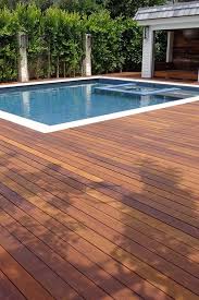 Trex Pool Deck Wood Pool Deck Ipe Wood Deck Wooden Pool Deck