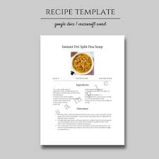 Editable Recipe Template 8 5x11 Binder Sheet Template Cookbook Template Diy Recipe Book Kitchen Printables Microsoft Word Google Doc Recipe Book Diy Recipe Template Cookbook Template