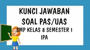 Kunci Jawaban Soal Latihan Penilaian Akhir Semester Pas Uas Pelajaran Ipa Smp Kelas 8 Semester 1 Tribun Pontianak