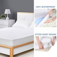 Hypoallergenic Waterproof Mattress Cover Protector Bed Bug Cotton Topper Mattresscover Mattressprotector Bed Mattress Covers Waterproof Mattress Cover