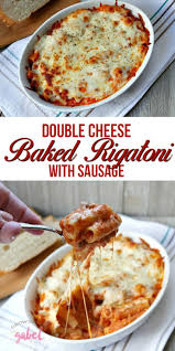 Click Now For This Easy Two Cheese Baked Rigatoni Recipe Made With Barillaus Rigatoni Galbanicheese M Rigatoni Recipes Easy Baked Rigatoni Rigatoni Recipes