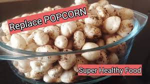 Fox Nuts Recipe Makhana Super Healthy Food How To Make Popcorn Repla In 2020 Stovetop Popcorn Recipes How To Make Popcorn Super Healthy Recipes