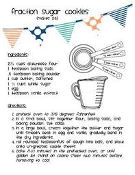 Fraction Sugar Cookies Sugar Cookies Fractions Sugar Cookie Recipe Easy