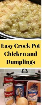 Easy Crock Pot Chicken And Dumplings Ingredients 3 Boneless Skinless C In 2020 Biscuit Chicken And Dumplings Crockpot Recipes Slow Cooker Chicken And Dumplings