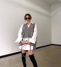 15 Knit Vest Outfits To Look Fashion Forward Styleoholic Sana black & white dogtooth thick knitted vest top. 15 knit vest outfits to look fashion