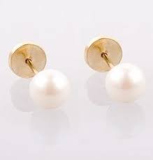 Abridores Oro 18 Kilates Y Perla Nº 2 Joyas Aros Aritos 530 00 Aros De Perla Aros Aros De Oro