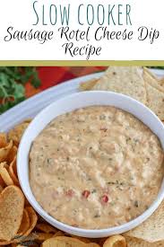 Slow Cooker Sausage Rotel Cheese Dip Recipe Recipe Cheese Dip Recipes Rotel Dip Cheese Dip Crock Pot