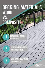 Composite Decking Vs Wood Deck Remodel Composite Decking Decking Material
