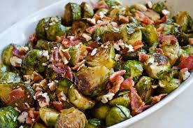 Roasted Brussels Sprouts With Bacon Pecans And Maple Syrup Once Upon A Chef Recipe Bacon Brussel Sprouts Sprout Recipes Roasted Brussel Sprouts