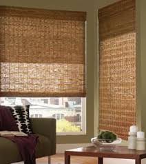 Woven Wood Shades With A Roller Shade Behind It You Can Block The Light Or Have It Filter Throu Blinds For Windows Living Rooms Wood Shades Woven Wood Shades