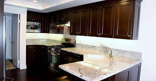kitchen remodel with custom dark brown