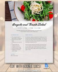 Recipe Book Template Frost Family Cookbook Editable Recipe Etsy Recipe Book Templates Family Cookbook Cookbook Design